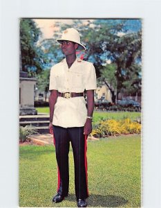 Postcard Bahamian policeman, Nassau, Bahamas