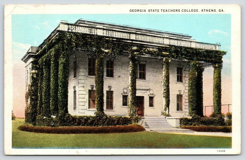 Athens Georgia~Georgia State Teachers College~Ivy Covered Columns~1931 