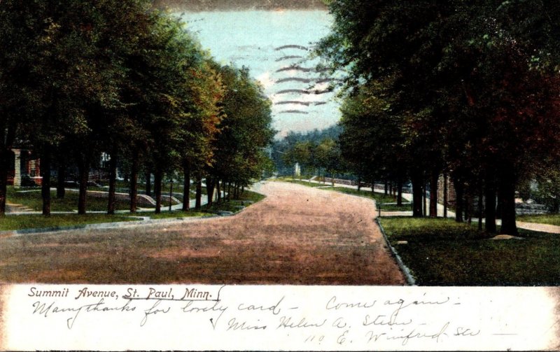 Minnesota St Paul Summit Avenue 1907