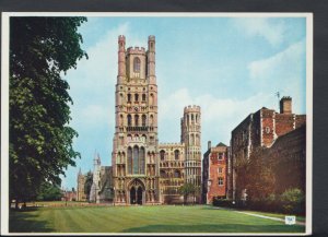 Cambridgeshire Postcard - Ely Cathedral - The West Front      T857