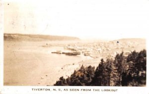 Tiverton Canada From the Lookout Real Photo Vintage Postcard AA8841