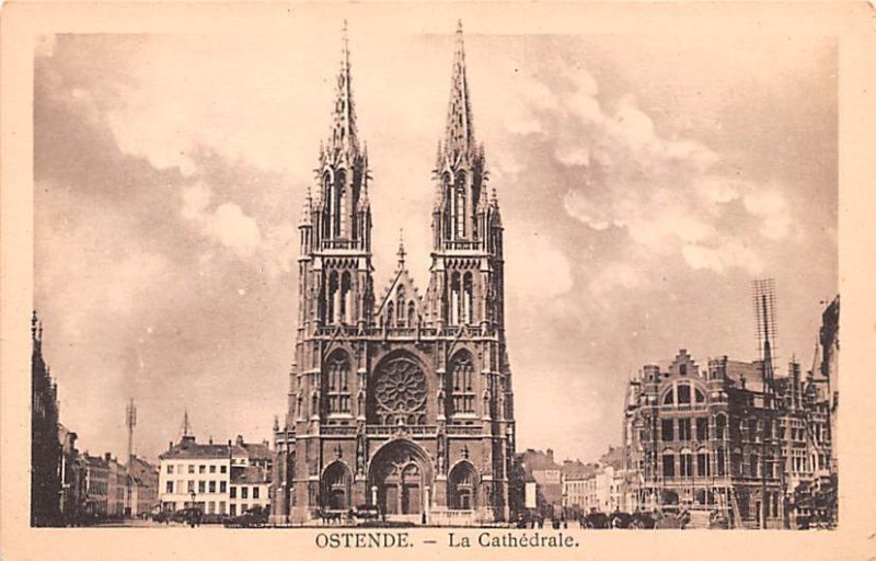 La Cathedral Ostende Belgium Unused 
