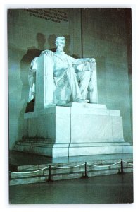 Lincoln Statue Lincoln Memorial Washington D. C. Postcard