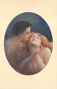 BEAUTIFUL WOMAN GLAMOUR ITALY ROMANCE RISQUE POSTCARD (c.1915)!!!