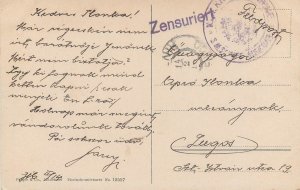 Censored Post card Croatia Hvar Lesina 