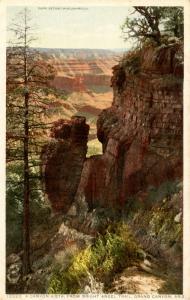 AZ - Grand Canyon National Park. A Canyon Vista from Bright Angel Trail