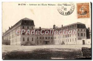 Old Postcard Interior Cyr Ecole Militaire Court Wagram