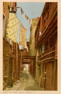 Canada - Quebec, Quebec City. Sous le Cap Street