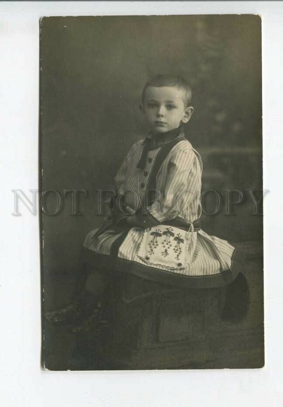 3182579 RUSSIA Cute Girl FASHION Toy Vintage REAL PHOTO 1915