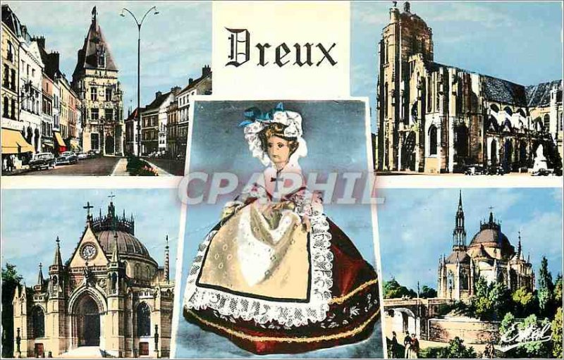 Modern Postcard Dreux (Eure et Loir) Belfry Church of Saint Pierre