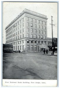 1908 First National Bank Building Fort Dodge Iowa IA Barnum Railey  Postcard