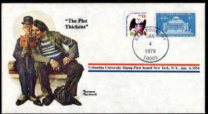 Norman Rockwell Columbia University Stamp First Issued New York NY, Jan 4, 1954
