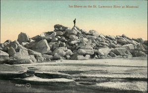 Montreal Quebec River Vintage Postcard