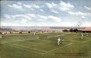 Chicago Illinois IL Tennis Courts 1900s-20s Vintage Postcard