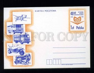 276086 POLAND 1978 year transport PLANE BUS truck postal card