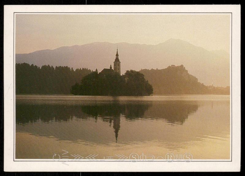 Bled, in the Slovene Alps - The Church of Saint-Mary-of-the-Lake