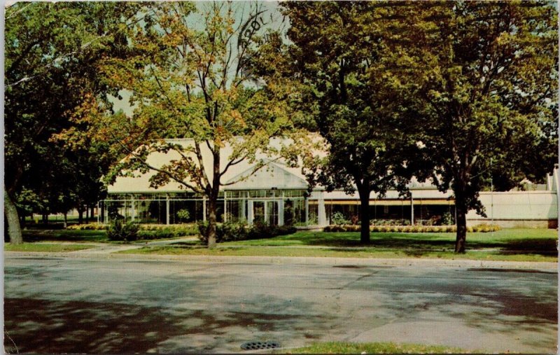 South Bend IN Public Greenhouse Potawatomi Park Indiana USA Vintage Postcard H33