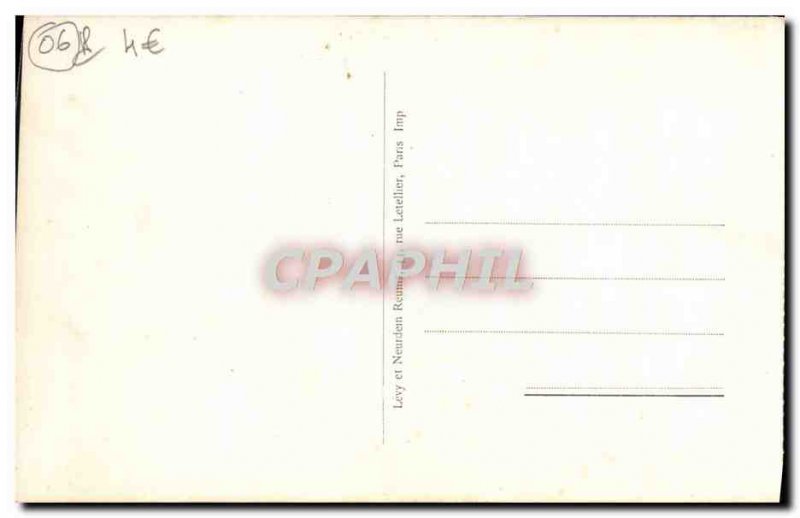 Old Postcard View Roquebrune Cap Martin