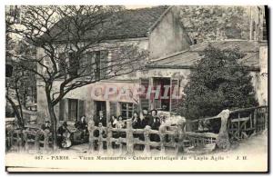 Postcard Old Paris Old Montmartre Artistic Cabaret Lapin Agile