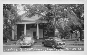 H75/ Charlotte Virginia RPPC Postcard c1950s County Court House 225