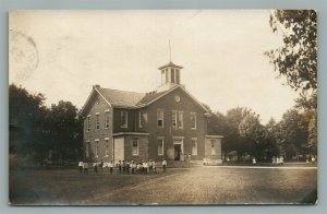 CEDAR FALLS IA AREA SCHOOL ANTIQUE REAL PHOTO POSTCARD RPPC