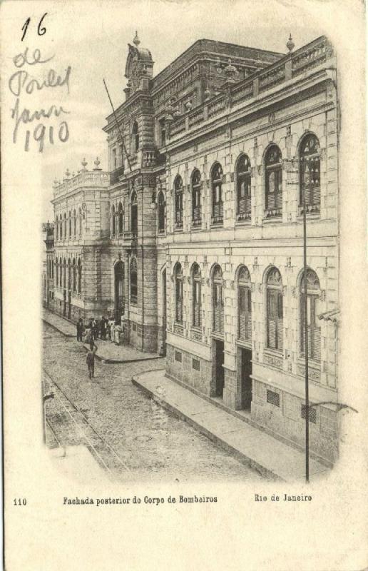 brazil, RIO DE JANEIRO, Fachada Posterior do Corpo de Bombeiros, Fire Brigade