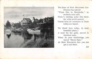 Bath Maine New Meadows Inn Vintage Postcard AA41335 