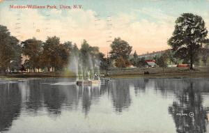 Utica New York 1909 Postcard Munson-Williams Park