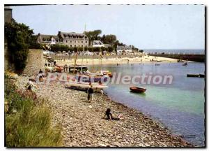 Postcard Modern Locquirec Beach Du Port Hotel D'Armorique