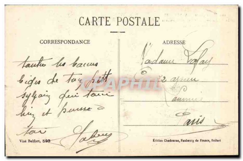 Haute Alsace Old Postcard Dannemarie The viadux bombed by German