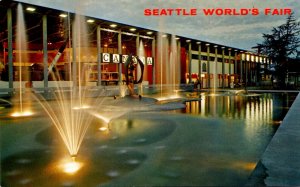 Expos Seattle World's Fair 1962 Candian Exhibit At Night