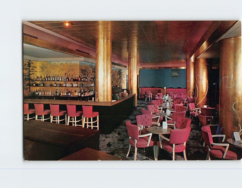 Postcard The Sable Room Hotel Touraine Boston Massachusetts USA