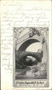 Ossining New York NY Croton Aqueduct Arches Private Mailing Card Postcard