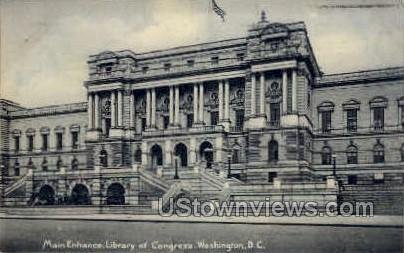 Main Entrance, Library of Congress, District Of Columbia