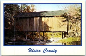 Postcard - Old Covered Bridge, Dry Brook, Ulster County - New York