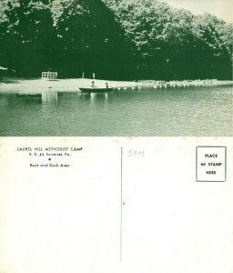 SOMERSET PA LAUREL HILL METHODIST CAMP VINTAGE POSTCARD