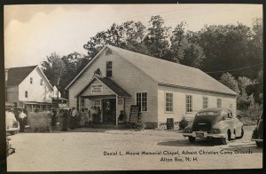 Vintage Postcard 1940's Daniel L. Moore Chapel, Alton Bay, New Hampshire (NH)