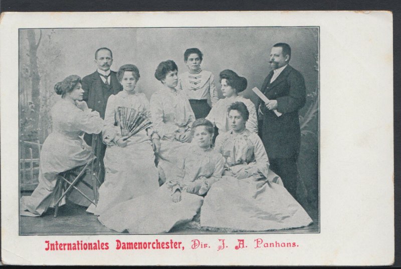 German Music Postcard - Internationales Damenorchester   RS10564