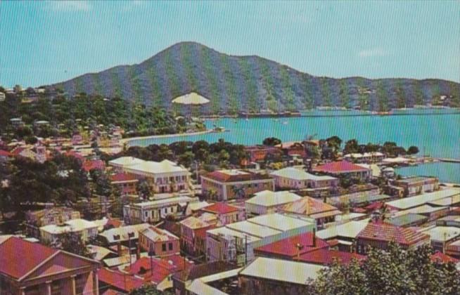 St Thomas Charlotte Amalie Harbour From The Cunard Line