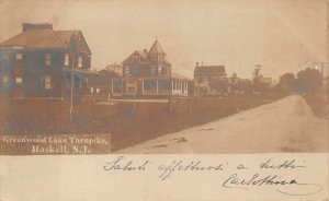 RPPC GREENWOOD LAKE TURNPIKE HASKELL NEW JERSEY ITALY REAL PHOTO POSTCARD 1907