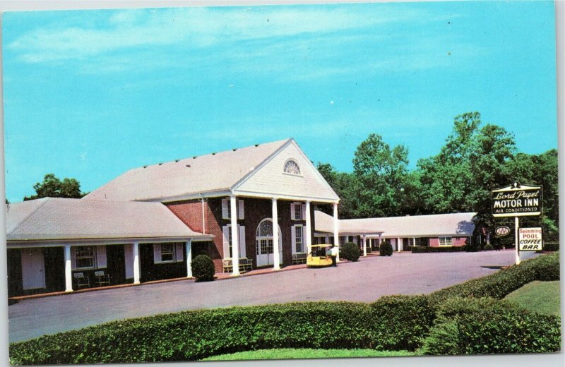 Lord Paget Motor Inn, Williamsburg, Virginia postcard