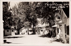 TU Auto Camp Cache Creek British Columbia Real Photo Postcard H29