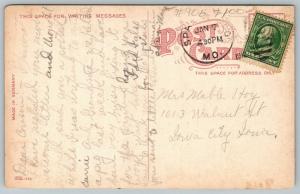 Springfield Missouri~Colonial Hotel~Patriotic Bunting at Side Door~1912 Postcard 