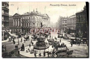 Old Postcard Piccadilly Circus London