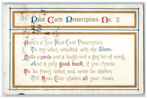 c1910's Post Card Prescription No. 2 Message Sanford Posted Antique Postcard 