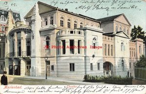 Czech Republic, Marienbad, Marianske Lazne, Theater, Exterior, 1905 PM