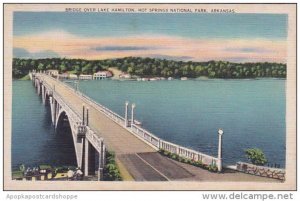 Arkansas Hot Springs National Park Bridge Over Lake Hamilton 1947