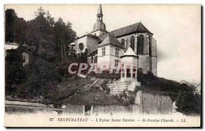 Neufchateau - L & # 39Eglise Saint Nicolas - Old Postcard