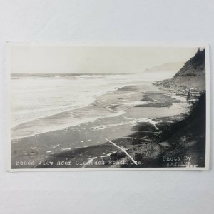 View Near Gleneden Beach Oregon Coast Lincoln County RPPC Photo Postcard F134