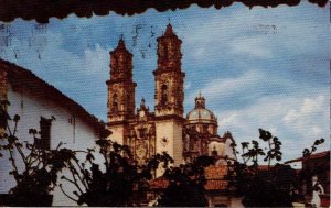 Santa Prisca Cathedral / Mexico / 1949 Vintage Postcard / Stamped and Posted